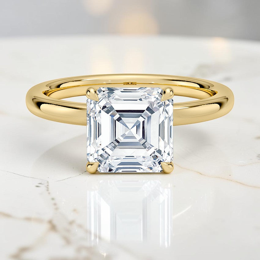 Mystique 2mm Diamond Ring in 14K Yellow Gold