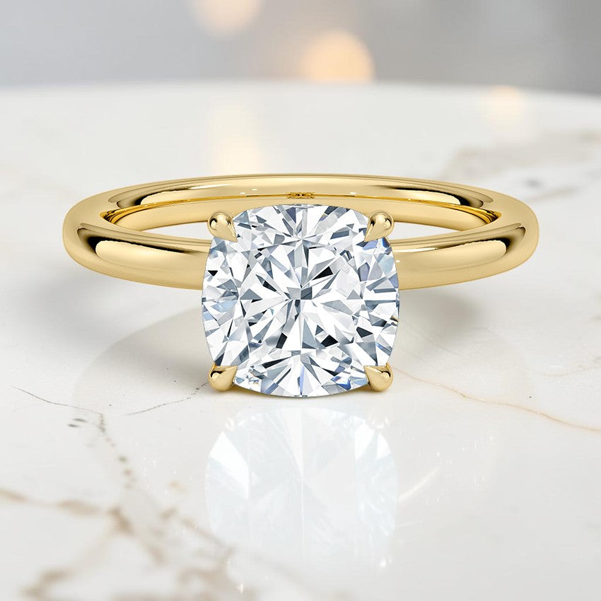 Mystique 2mm Diamond Ring in 14K Yellow Gold