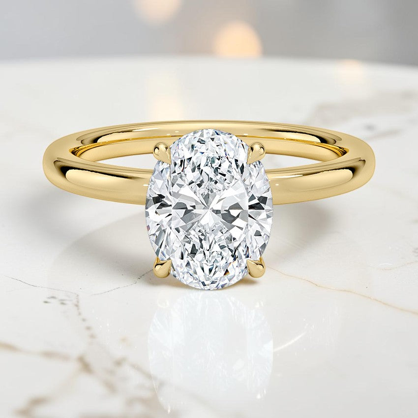 Mystique 2mm Diamond Ring in 14K Yellow Gold