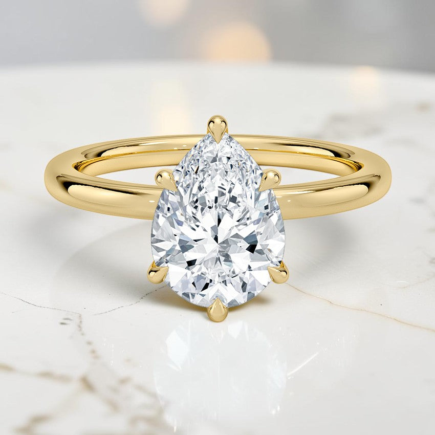 Mystique 2mm Diamond Ring in 14K Yellow Gold