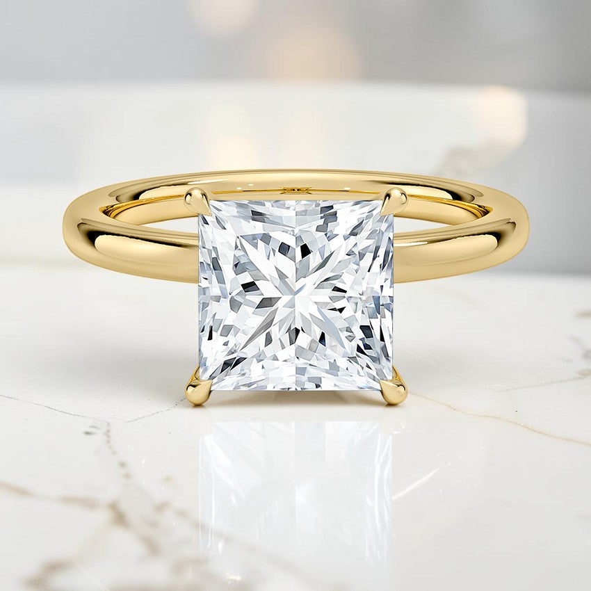Mystique 2mm Diamond Ring in 14K Yellow Gold