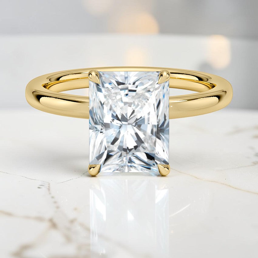 Mystique 2mm Diamond Ring in 14K Yellow Gold