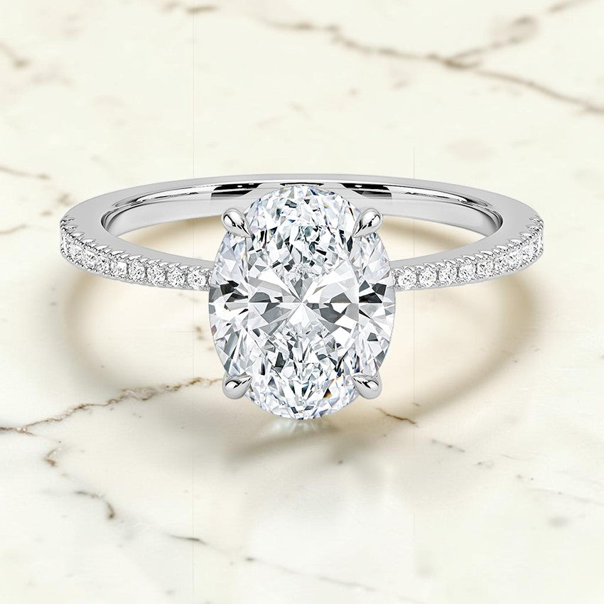 Giselle Diamond Ring in 14K White Gold