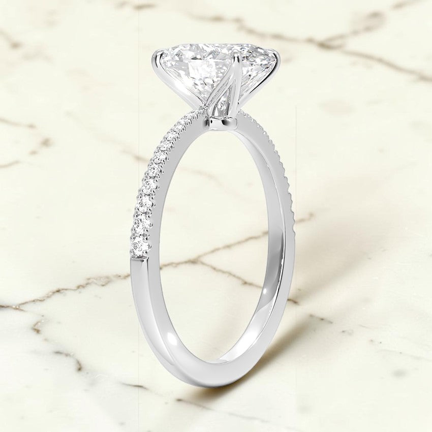 Giselle Diamond Ring in 14K White Gold