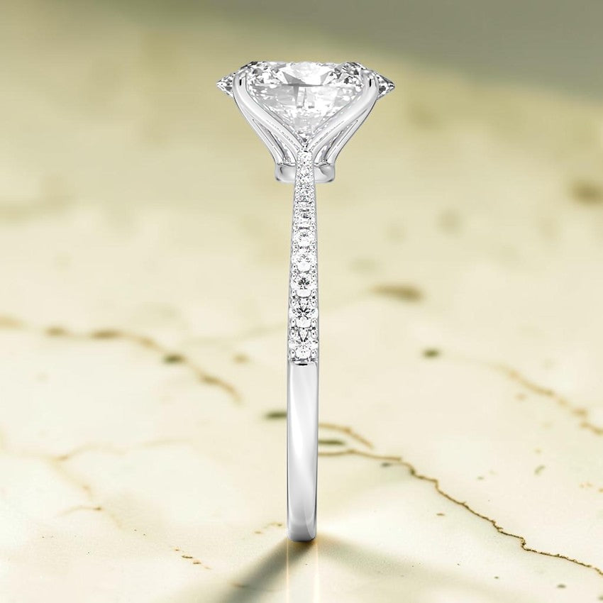 Giselle Diamond Ring in 14K White Gold