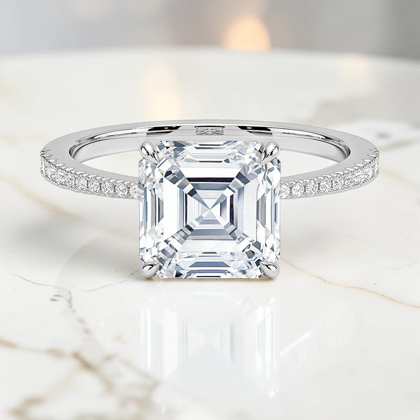 Giselle Diamond Ring in 14K White Gold
