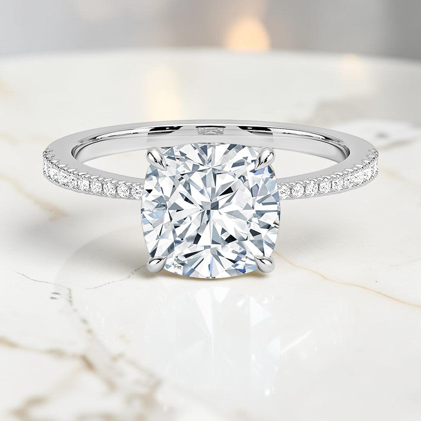 Giselle Diamond Ring in 14K White Gold