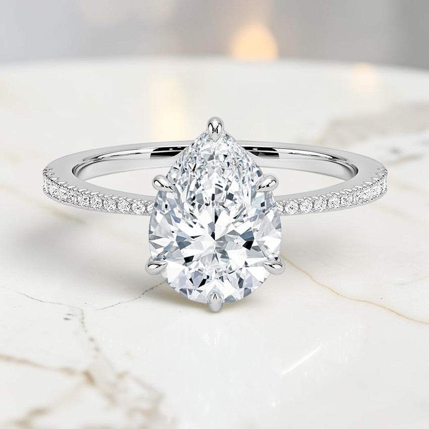 Giselle Diamond Ring in 14K White Gold