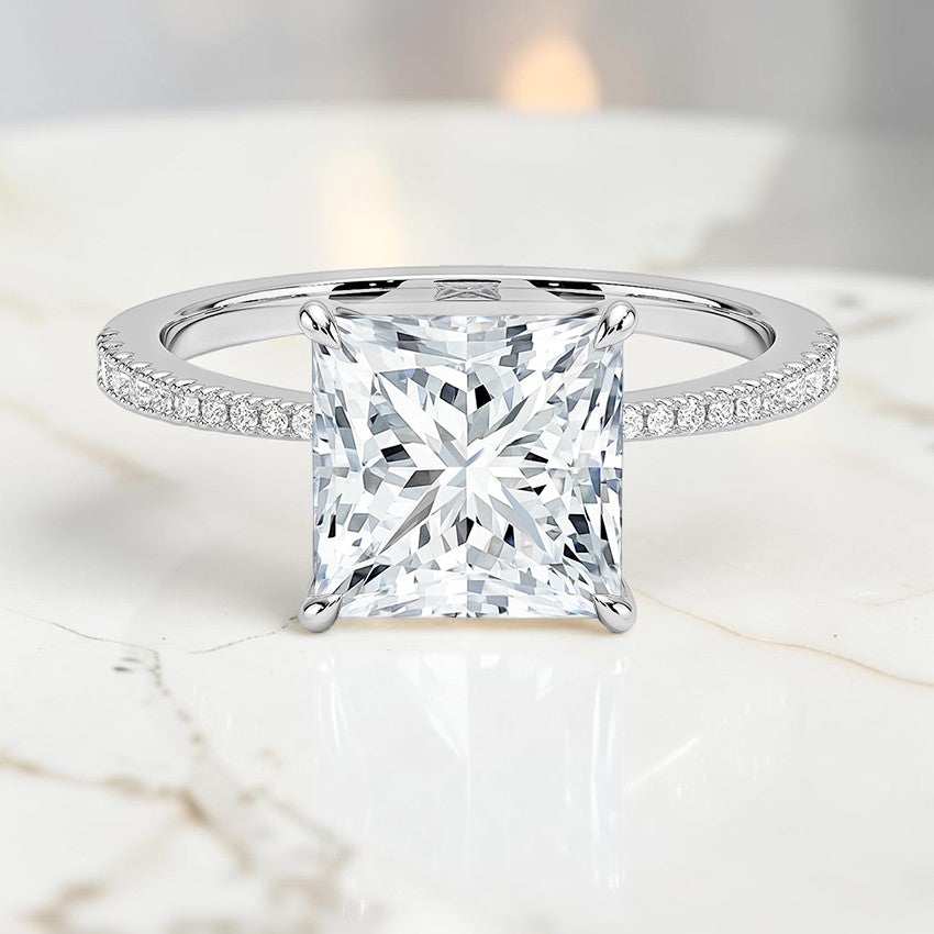 Giselle Diamond Ring in 14K White Gold