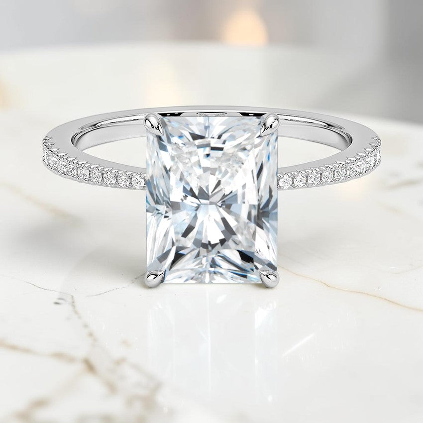 Giselle Diamond Ring in 14K White Gold