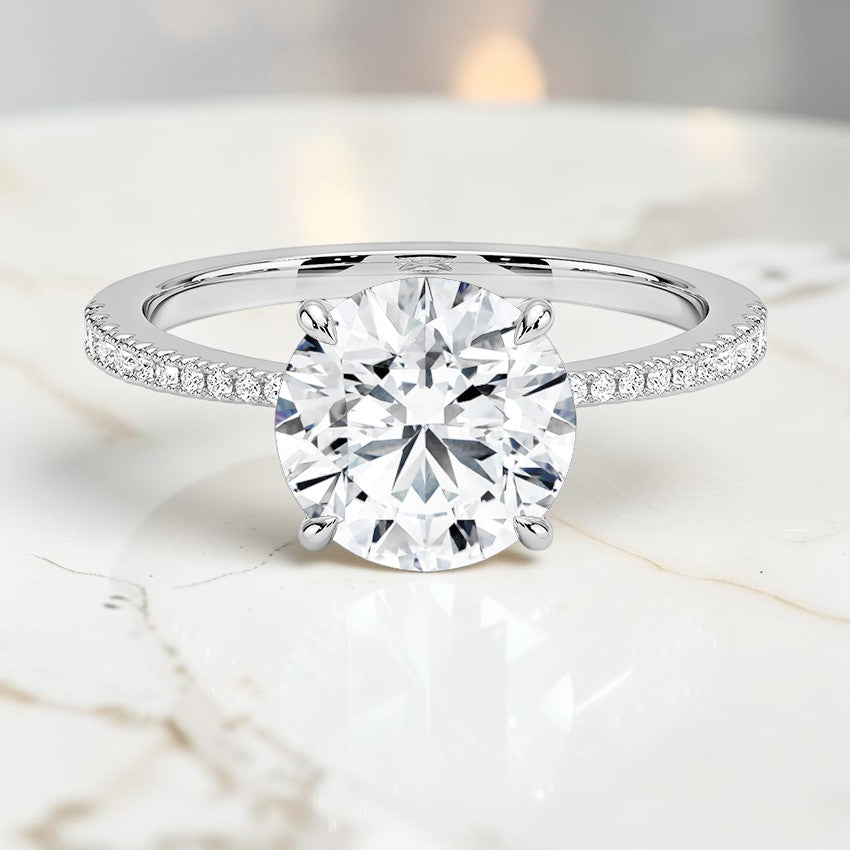 Giselle Diamond Ring in 14K White Gold