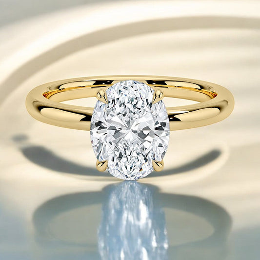 2mm Solitaire Lab Grown Diamond Engagement Ring - A Brilliant Reflection of Your Unique Love