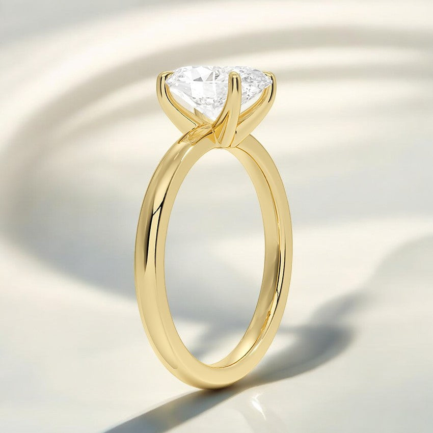 2mm Solitaire Lab Grown Diamond Engagement Ring - A Brilliant Reflection of Your Unique Love
