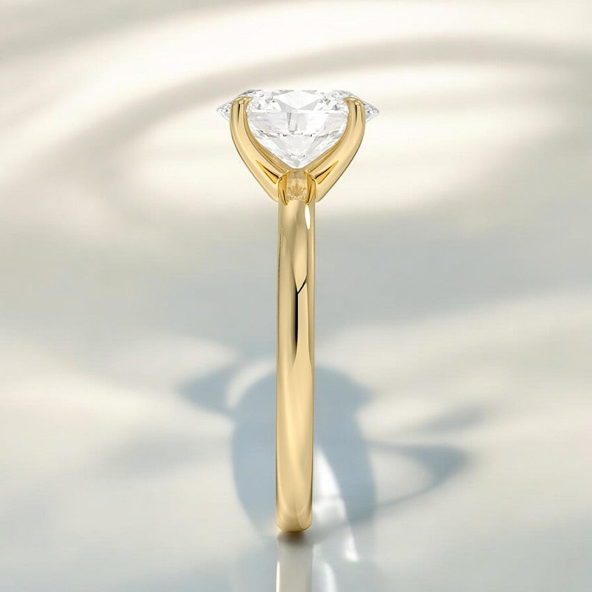 2mm Solitaire Lab Grown Diamond Engagement Ring - A Brilliant Reflection of Your Unique Love