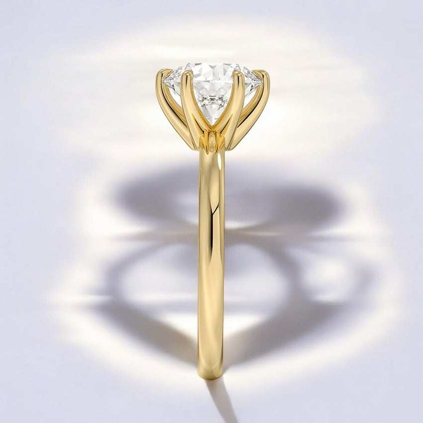 2mm Six-Prong Solitaire Lab Grown Diamond Engagement Ring - A Testament to Enduring Love