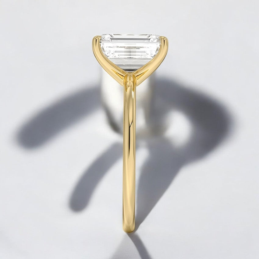 1.5mm Comfort Fit Lab Grown Diamond Engagement Ring - Intricately Designed for Modern Brides