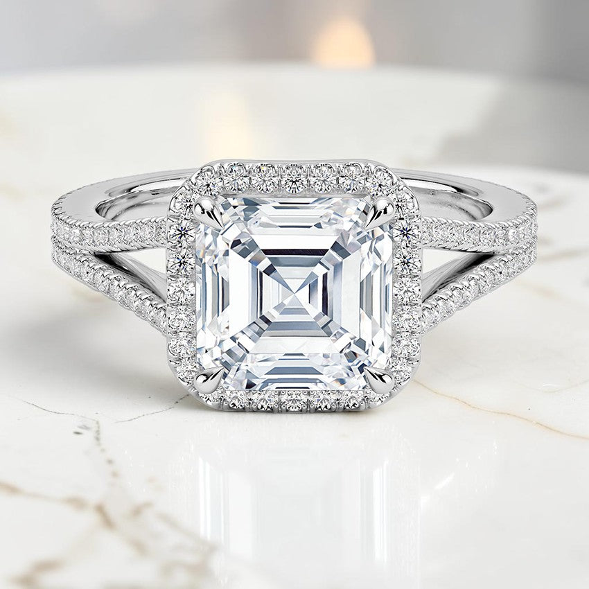 Ventura Halo Diamond Ring (1/2 ct. tw.) in 14K White Gold