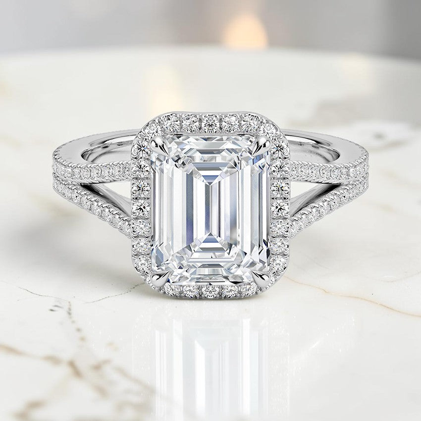 Ventura Halo Diamond Ring (1/2 ct. tw.) in 14K White Gold