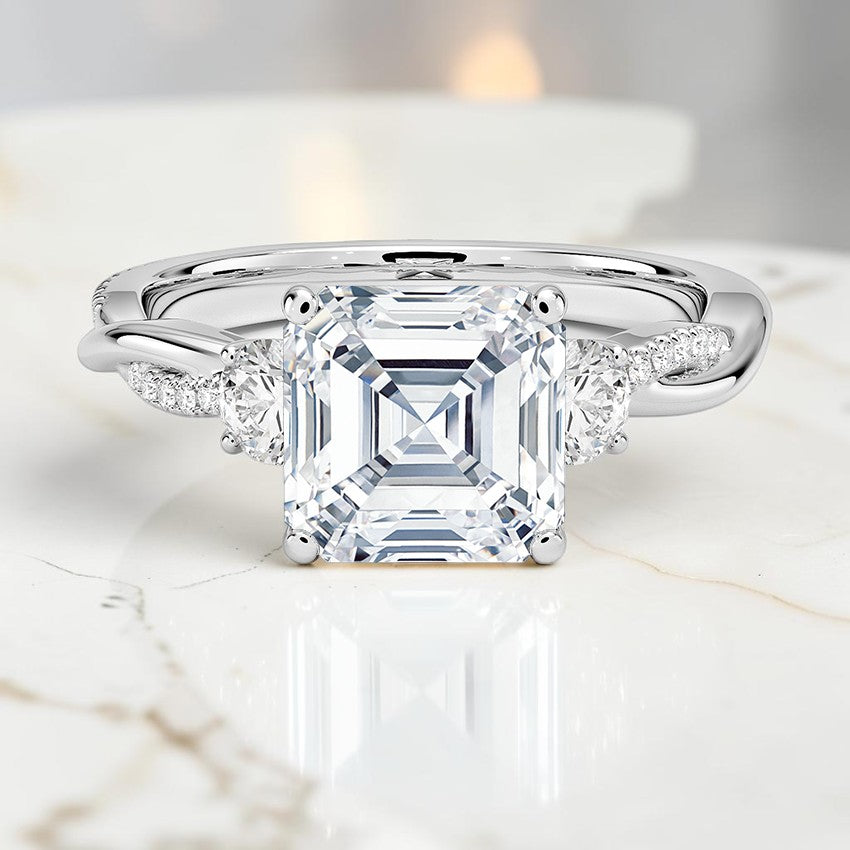 Petite Ivy Vine Three Stone Diamond Ring (2/5 ct. tw.) in 14K White Gold