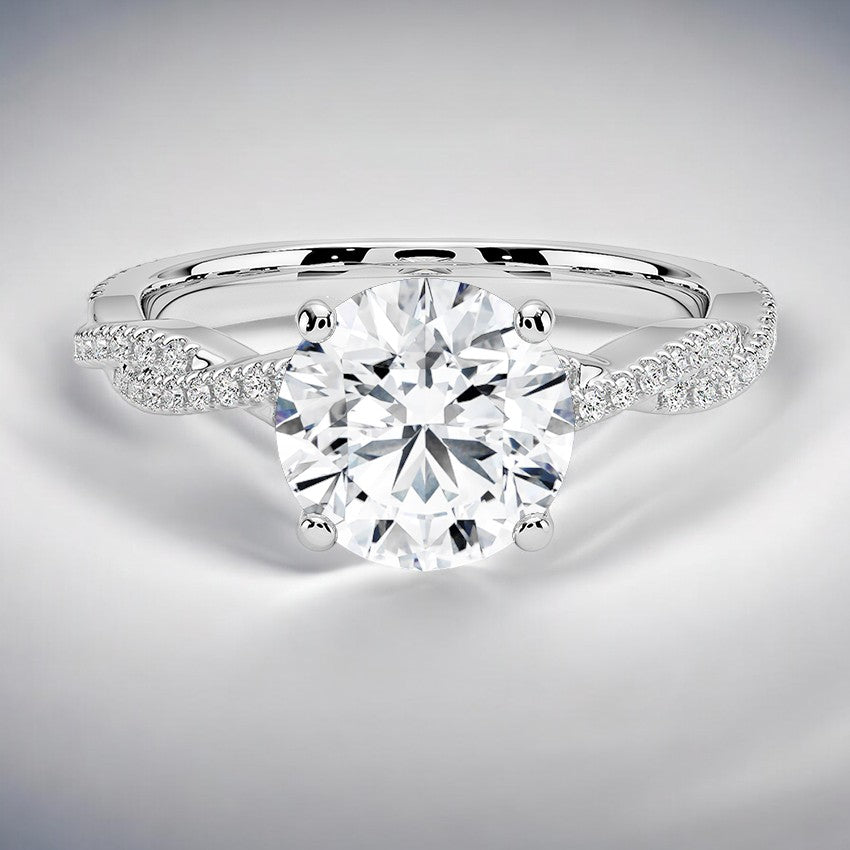 Twisted Vine Lab Grown Diamond Engagement Ring - A Stunning Design for the Modern Bride