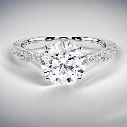 Twisted Vine Lab Grown Diamond Engagement Ring - A Stunning Design for the Modern Bride