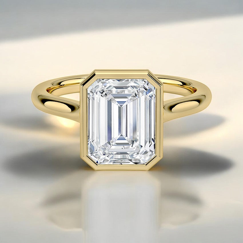 2mm Bezel Lab Grown Diamond Engagement Ring - Designed to Last, Crafted to Shine