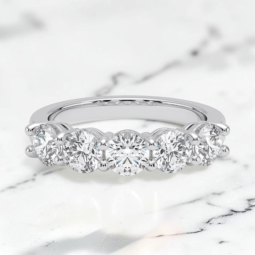 Round Five Stone Lab Diamond Ring