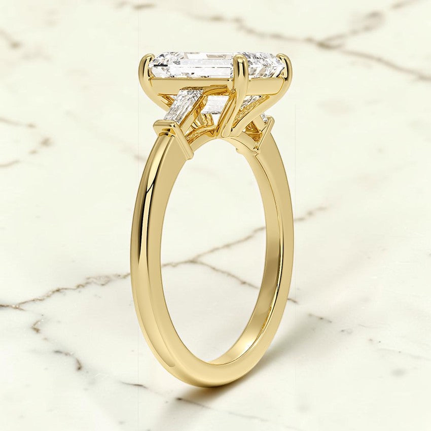 Melody Tapered Baguette Three Stone Diamond Ring (1/5 ct. tw.) in 14K Yellow Gold
