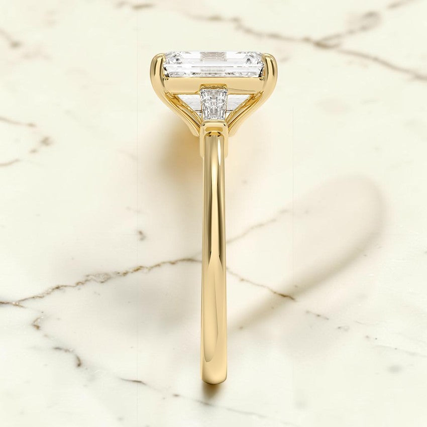 Melody Tapered Baguette Three Stone Diamond Ring (1/5 ct. tw.) in 14K Yellow Gold