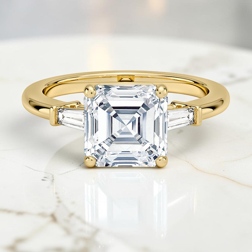 Melody Tapered Baguette Three Stone Diamond Ring (1/5 ct. tw.) in 14K Yellow Gold