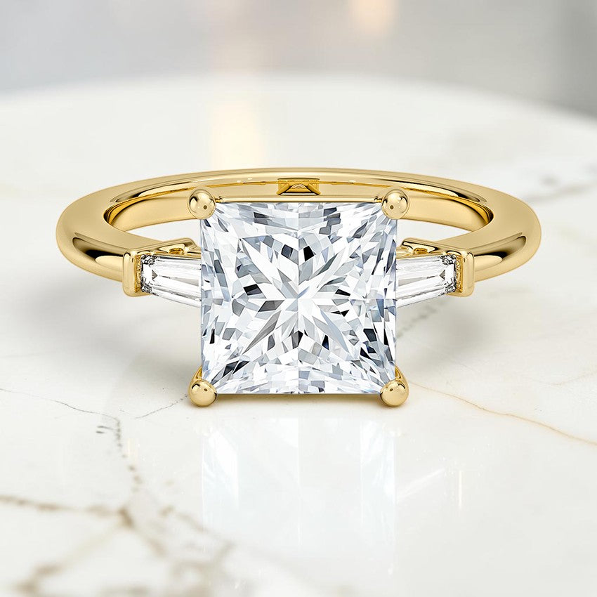 Melody Tapered Baguette Three Stone Diamond Ring (1/5 ct. tw.) in 14K Yellow Gold