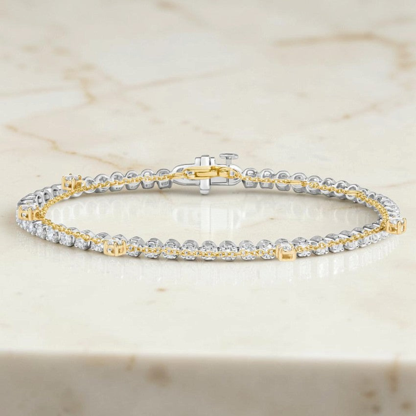 Mathilde Diamond Station Bracelet