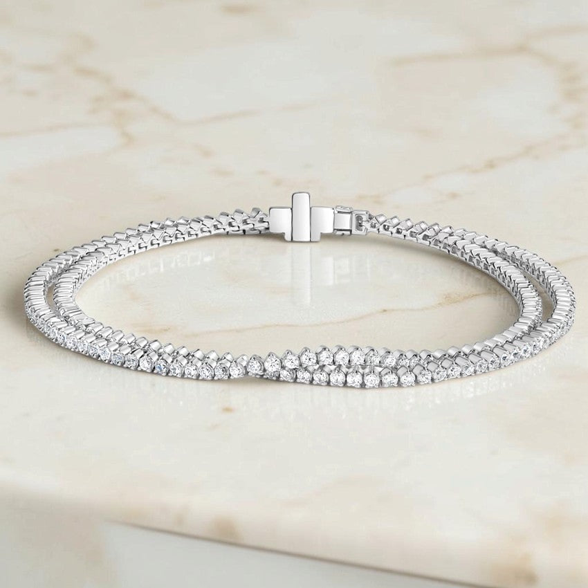 Deva Wrap Lab Diamond Tennis Bracelet