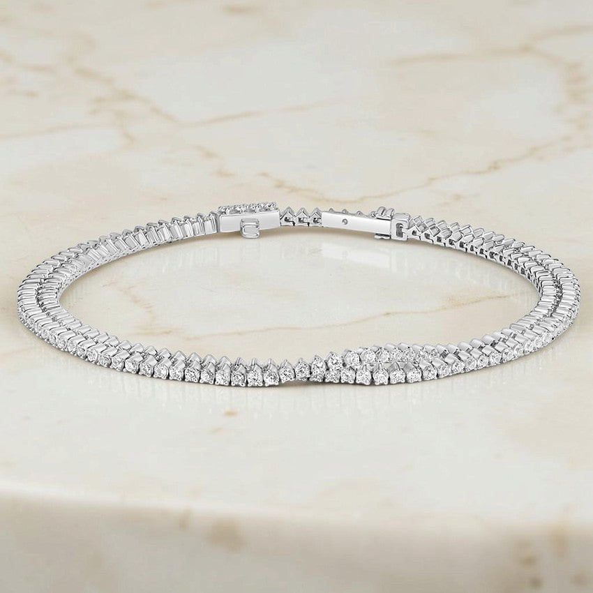 Deva Wrap Lab Diamond Tennis Bracelet