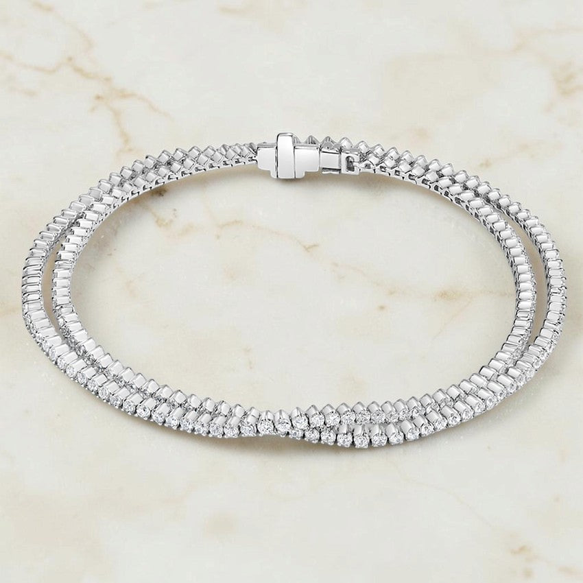 Deva Wrap Lab Diamond Tennis Bracelet