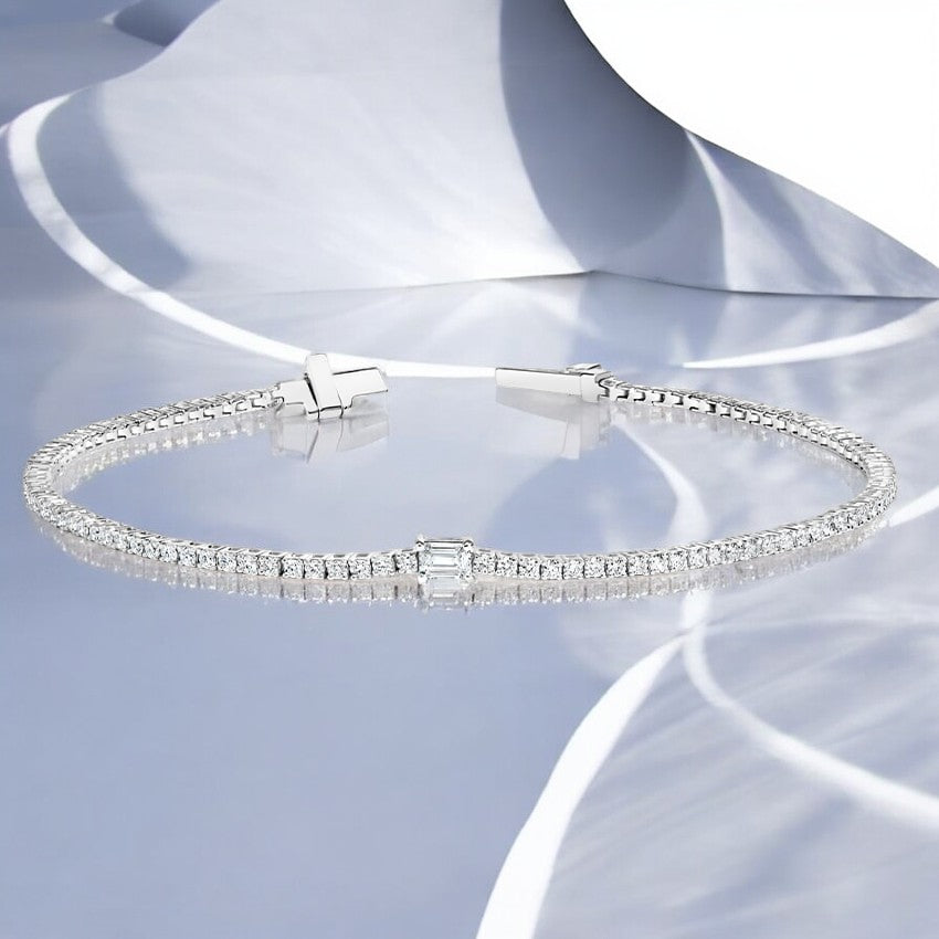 Beatrice Lab Diamond Tennis Bracelet