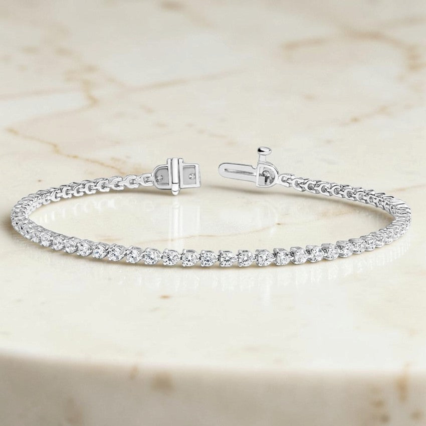 Emilia Three-Prong Diamond Tennis Bracelet