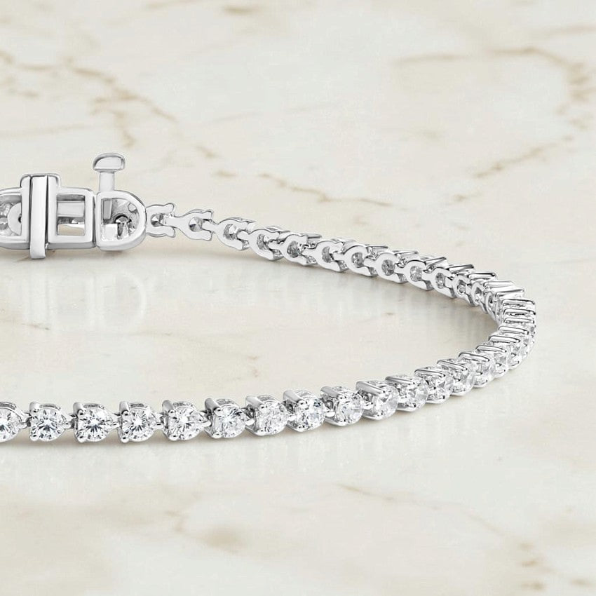 Emilia Three-Prong Diamond Tennis Bracelet