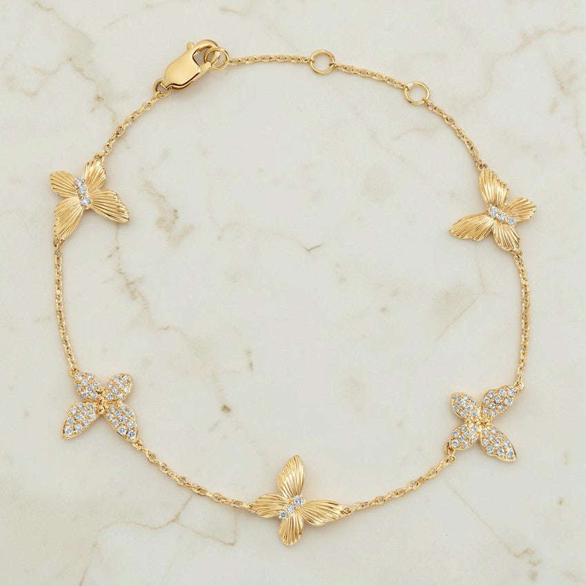Mariposa Diamond Station Bracelet
