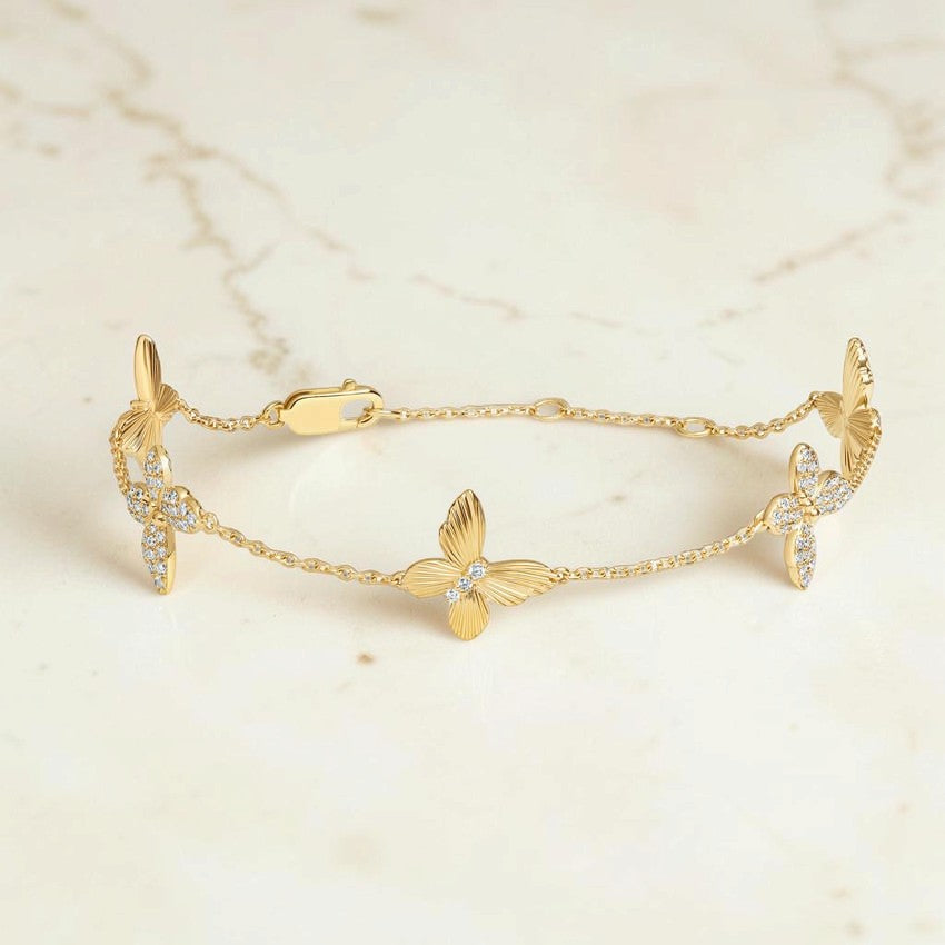Mariposa Diamond Station Bracelet
