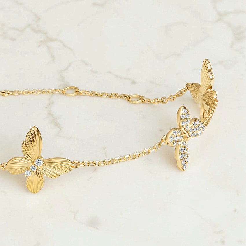 Mariposa Diamond Station Bracelet