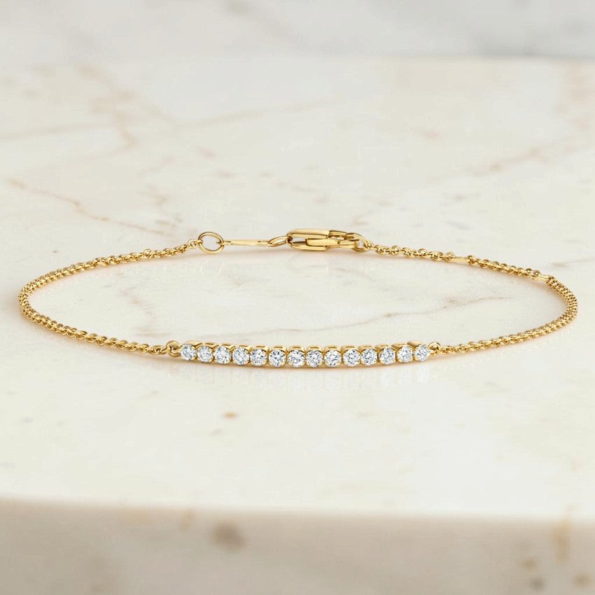 Magnolia 1/5 Coverage Petite Lab Diamond Tennis Bracelet