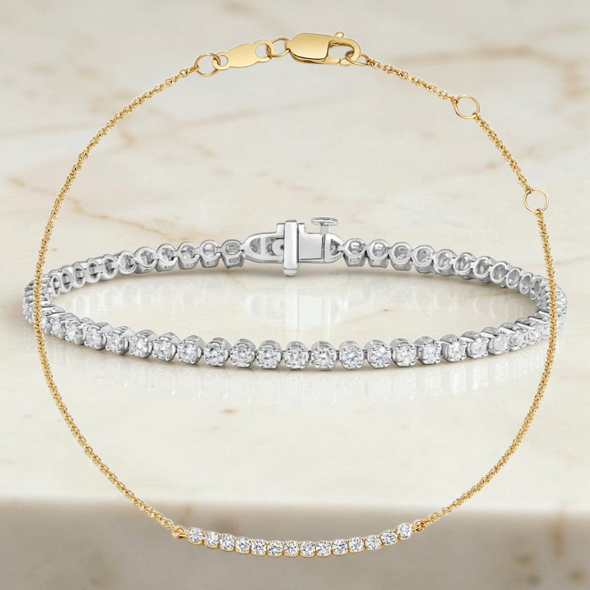 Magnolia 1/5 Coverage Petite Lab Diamond Tennis Bracelet