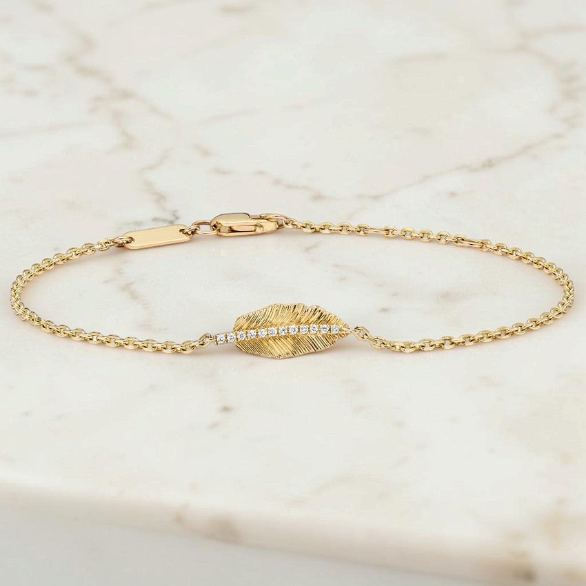 Gombe Leaf Lab Diamond Bracelet