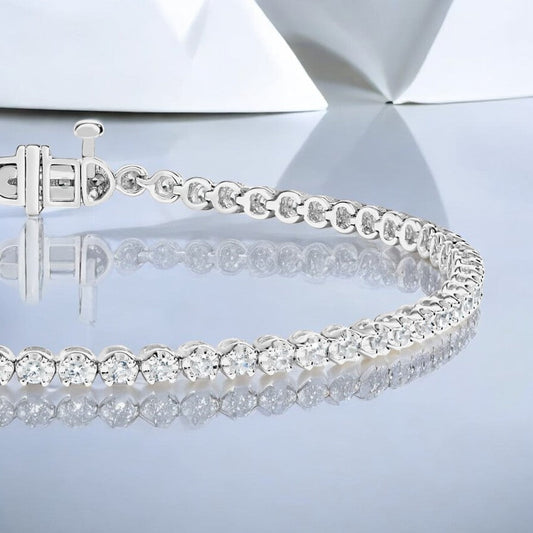 7 In. Certified Lab Grown Diamond Tennis Bracelet