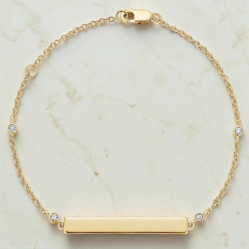 Nova Engravable Diamond Strand Bracelet