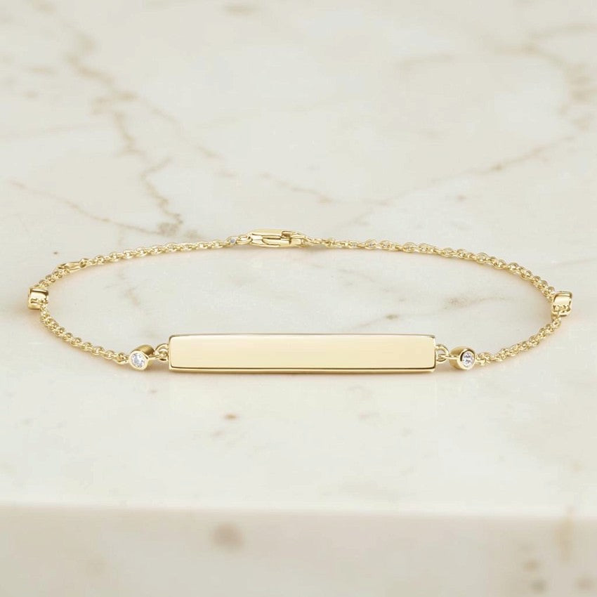 Nova Engravable Diamond Strand Bracelet