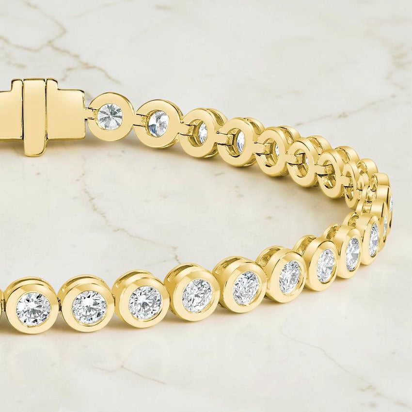 Caelia Bezel Lab Diamond Tennis Bracelet