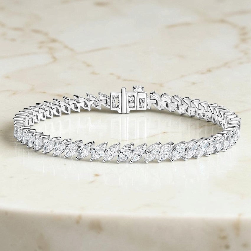 Orbita Marquise Lab Diamond Tennis Bracelet