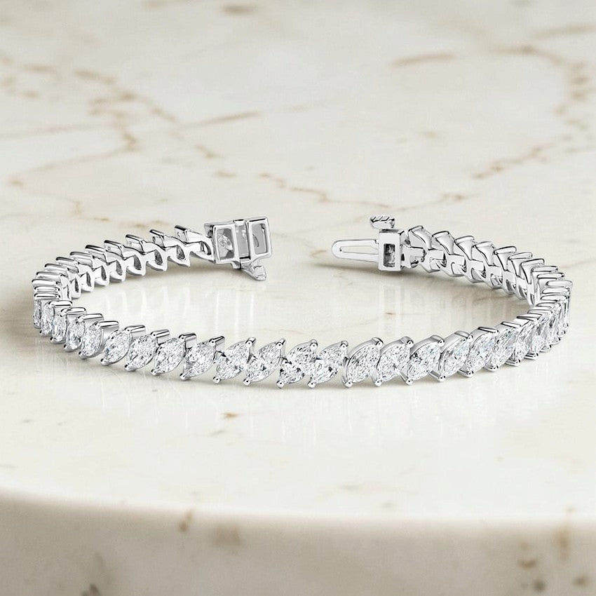 Orbita Marquise Lab Diamond Tennis Bracelet